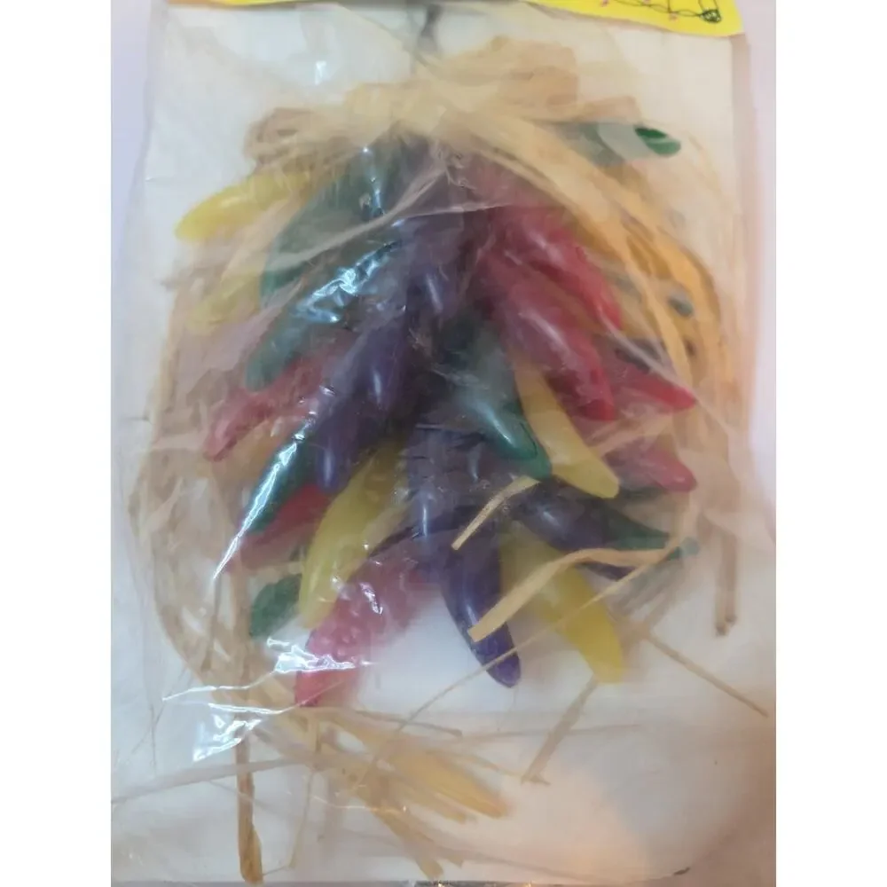 Vintage Nos Casa Noel Chili Ristra 35 Light Stand Hanging Peppers